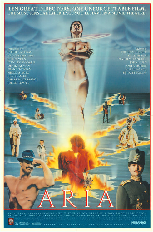 aria 1987 one sheet poster folded